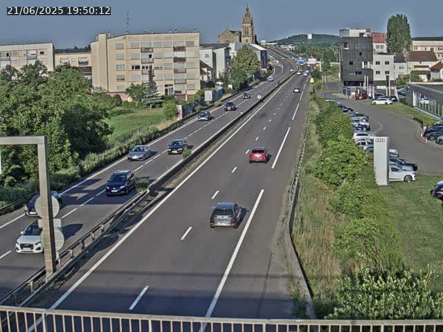 Caméra autoroute France - A31, Thionville direction Metz