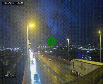 Webcam autoroute sur le périphérique de Bordeaux (A630) au nord de la ville. Caméra située sur le Pont d'Aquitaine.