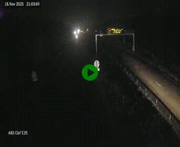 Webcam autoroute A63 en périphérie de Bordeaux au sud-est de la ville, en provenance du bassin d'Arcachon. Vue orientée vers Bordeaux