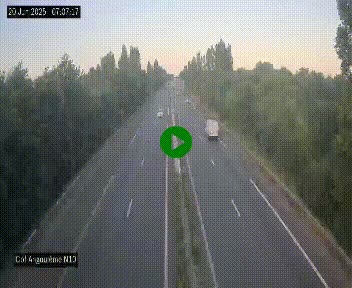Webcam routière à la fin de la N10, en périphérique ouest d'Angouleme, proche de la jonction avec l'A10
