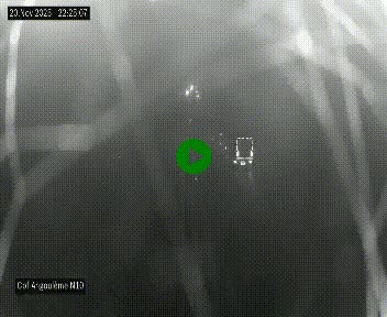 Webcam routière à la fin de la N10, en périphérique ouest d'Angouleme, proche de la jonction avec l'A10