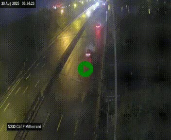 Webcam sur le périphérique de Bordeaux à l'est de la ville. Caméra située sur le Pont Mitterand sur la N230