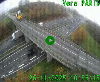 Clone of Caméra routière sur l'autoroute A20 au nord de Limoges, à la jonction avec la N520. Vue orientée vers Paris
