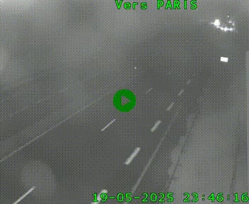Caméra routière sur l'autoroute A20 à Saint-Hilaire-Bonneval, au sud de Limoges. Vue orientée vers Paris