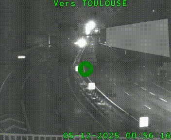 Caméra routière sur l'autoroute A20 à Noailles, en périphérie de Brive-la-Gaillarde. Vue orientée vers Toulouse