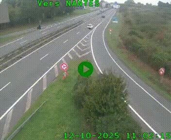 Webcam N147 au nord de Poitiers et à la jonction avec la A10
