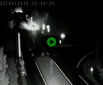 Webcam routière sur la N122 au niveau du Tunnel du Lioran. Vue de l'entrée côté Aurillac.