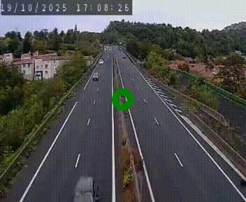 Caméra autoroute A75 à hauteur de Coudes, en direction de Clermont-Ferrand
