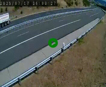 Caméra autoroutière France - A75, Engayresque, entre Millau et Séverac-le-Chateau, en direction de Montpellier