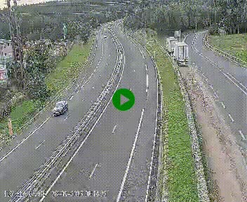 Caméra autoroute A75 à hauteur du col du rocher blanc en direction de Montpellier