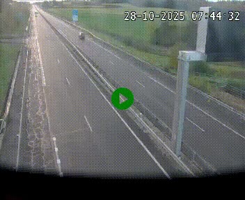 Caméra autoroute A75 à hauteur de La Cavalerie en direction de Montpellier, à proximité de l'aérodrome de Millau-Larzac