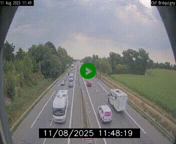 Webcam sur le périphérique de Rennes (N136) à hauteur du quartier Bréquigny, au sud de la ville
