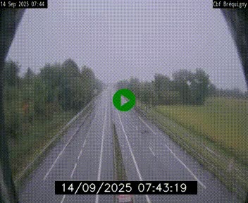 Webcam sur le périphérique de Rennes (N136) à hauteur du quartier Bréquigny, au sud de la ville