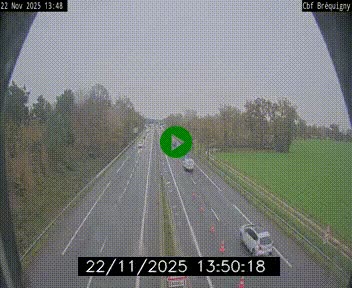 Webcam sur le périphérique de Rennes (N136) à hauteur du quartier Bréquigny, au sud de la ville
