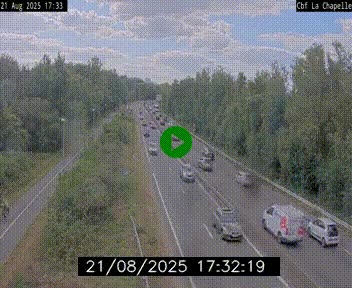 Webcam sur le périphérique de Nantes (N844) à hauteur de Porte de la Chapelle, au nord de la ville