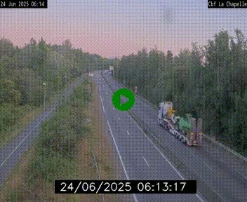 Webcam sur le périphérique de Nantes (N844) à hauteur de Porte de la Chapelle, au nord de la ville