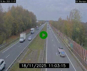 Webcam sur le périphérique de Rennes (N136) à hauteur de Maurepas, au nord de la ville