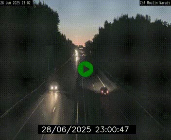 Webcam sur le périphérique de Nantes (N844) entre la Porte de Saint-Luce et la Porte d'Anjou, à l'est de la ville