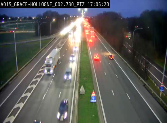 Caméra trafic Belgique - Grâce-Hollogne - E42, jonction avec A604, direction Loncin/Aéroport de Liège -  BK 3.2