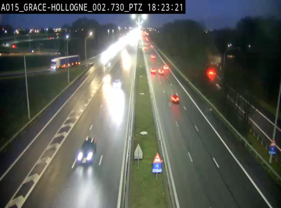 Caméra trafic Belgique - Grâce-Hollogne - E42, jonction avec A604, direction Loncin/Aéroport de Liège -  BK 3.2