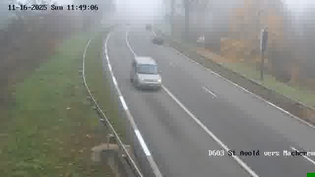 Webcam sur la D603 située à proximité de Saint-Avold. Vue orientée vers Macheren.