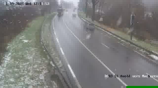 Webcam sur la D603 située à proximité de Saint-Avold. Vue orientée vers Macheren.