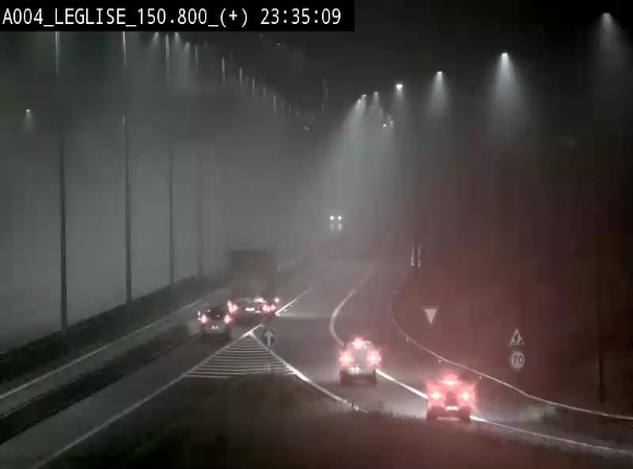 Caméra autoroute Belgique - Côte de Léglise, E411(A4) direction Luxembourg