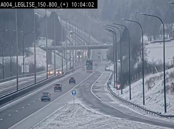 Caméra autoroute Belgique - Côte de Léglise, E411(A4) direction Luxembourg