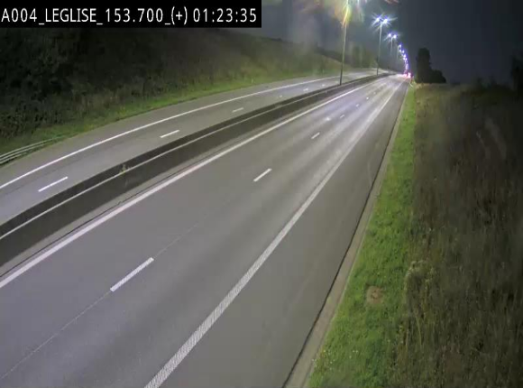 Webcam autoroute E411 à hauteur de Léglise, en direction de Luxembourg