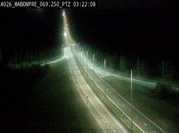 Webcam E25 (A26) à Mabompré. Vue orientée vers Liège