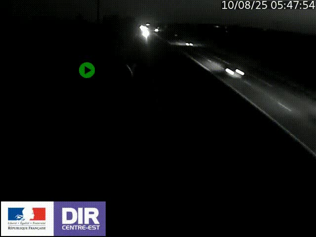 Webcam sur le contournement de Valence, sur la Nationale 7, à la jonction avec la N532, caméra orientée vers Grenoble