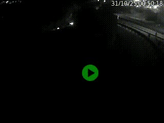 Caméra autoroute à la jonction entre l'A7 et la D301 (Boulevard urbain Sud de Lyon) à Feyzin, au sud de Lyon. Vue orientée vers Mions