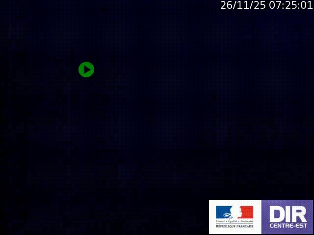 Webcam sur le col Pin Bouchain, vue orientée vers Roanne, en provenance de Lyon sur la nationale 7 (N7)