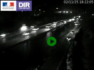 Webcam sur la Nationale 201 à hauteur de la sortie Chambéry-Nord, avant à la jonction entre l'A41 et l'A43, en direction de Lyon