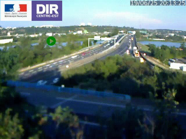 Webcam autoroute sur A450 à Pierre-Bénite en direction de Lyon et de l'autoroute A7