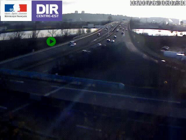 Webcam autoroute sur A450 à Pierre-Bénite en direction de Lyon et de l'autoroute A7