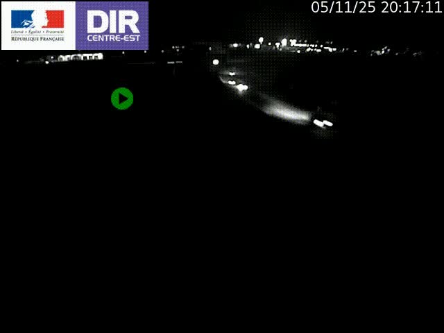 Webcam sur le contournement de Valence, sur la Nationale 7, caméra orientée vers Lyon