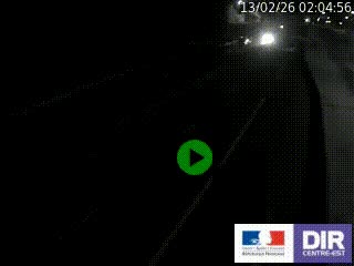Caméra autoroutière sur l'A47 à hauteur de Givors, a proximité de Lyon. La webcam est orientée vers Lyon