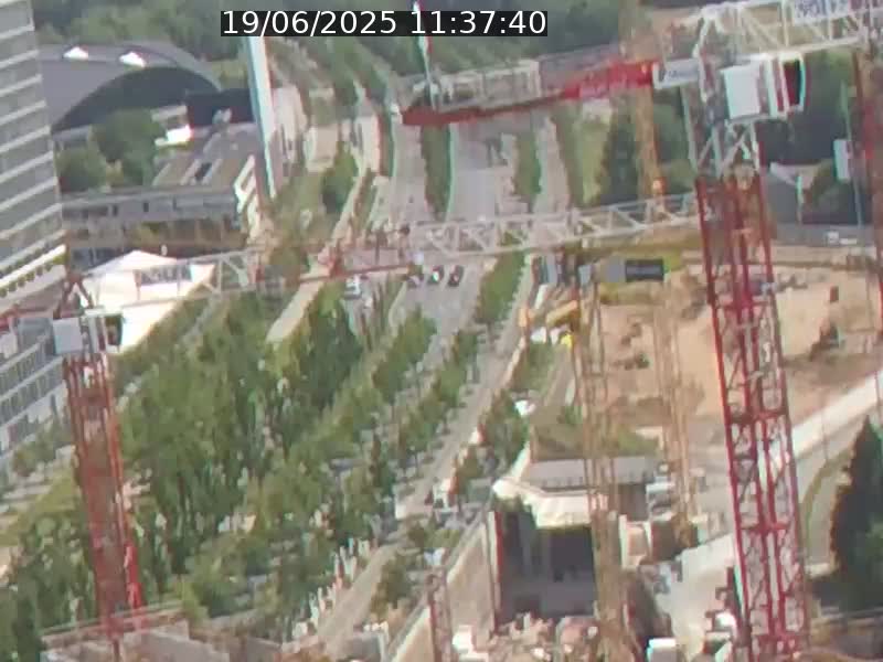 Webcam sur l'avenue John Fitzgerald Kennedy (N51) avec vue orientée vers le Findel