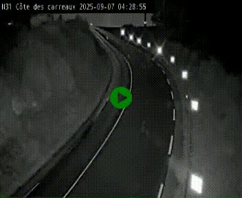 Webcam en haut de la Côte des Carreaux sur la N31 à Avesnes-en-Bray. Vue orientée vers Rouen