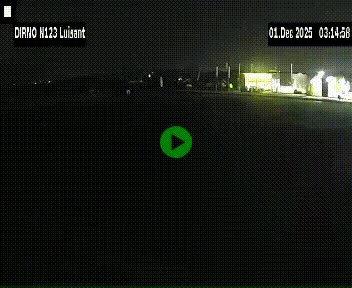 Webcam en périphérie de Chartres sur la N123, à hauteur de Luisant. Vue orientée vers Chartres