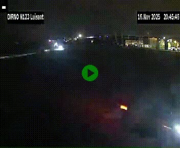 Webcam en périphérie de Chartres sur la N123, à hauteur de Luisant. Vue orientée vers Chartres