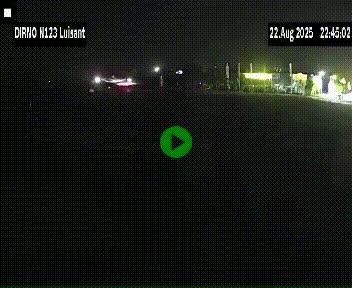 Webcam en périphérie de Chartres sur la N123, à hauteur de Luisant. Vue orientée vers Chartres