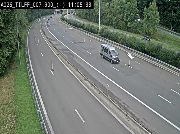 Webcam autoroute A26/E25 à Esneux, en Belgique en direction Luxembourg - BK 7.9