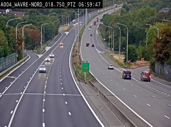 Webcam traffic E411(A4) - BK 18.7 - Bierges (Wavre Nord)