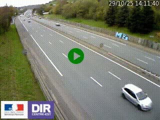 Webcam routière à Saint-Etienne-Terrenoire sur la RN88 avant la jonction entre l'A72 et le Boulevard Périphérique de Saint-Etienne
