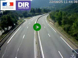 Caméra sur la Nationale 90 (N90) à La Léchère, en direction et à proximité d'Albertville