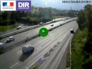Caméra routière à hauteur de la sortie 15 Chambéry-centre au PK 4,103 en direction d'Albertville