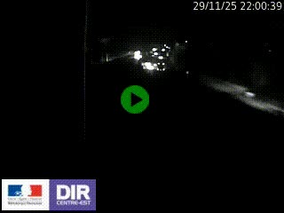 Caméra autoroute sur A6 - Valvert, près de Lyon, en direction de Paris, à hauteur de la sortie 36 Porte du Valvert