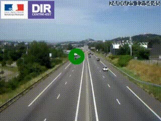 Caméra autoroute à Saint-Etienne (Les Littes) à hauteur du Ikea Saint-Etienne sur l'A72 en direction de Roanne